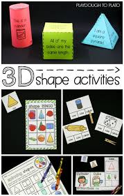 3d Shape Activities Playdough To Plato 3d Shapes Activities Shapes Activities Shapes Kindergarten