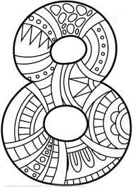 Make a fun coloring book out of family photos wi. Number 8 Zentangle Coloring Page Free Printable Coloring Pages Coloring Pages Coloring Pages For Kids Zentangle