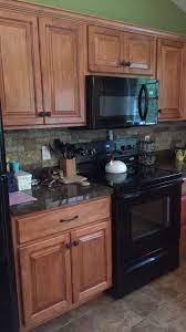 Gave My Builder Grade Cabinets Some Character With Minwax Gel Stain In Walnut Just Brushed Staining Cabinets Kitchen Cabinet Stain Colors Cabinet Stain Colors