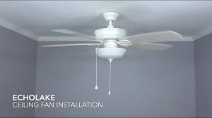 How To Install The Harbor Breeze 52 In Echolake Ceiling Fan Youtube