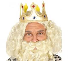 Corona para Rey de tela Dorada