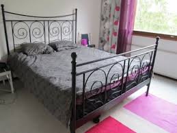 Noresund Bed Goes Modern Ikea Hackers Ikea Metal Bed Frame Ikea Bed Frames Ikea Metal Bed