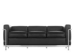 Hallo, zu verkaufen sind zwei sofas. Cassina Lc2 Sofa Dreisitzer Verchromt Leder Scozia Schwarz Von Le Corbusier Pierre Jeanneret Charlotte Perriand 1928 Designermobel Von Smow De