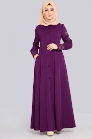Ferace Yakasi Bagcikli Ferace Ah3073 Mor The Dress Moda Stilleri Mor