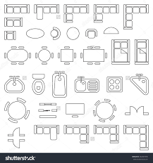 Here you can explore hq floor plan transparent illustrations, icons and clipart with filter setting like size, type, color etc. Standard Furniture Symbols Used In Architecture Plans Icons Set Save To A Lightbox Dining Roo Architecture Symbols Floor Plan Symbols Interior Design Drawings