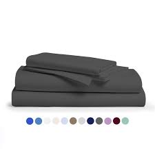 Shop for black grey bedding at bed bath & beyond. Comfy Sheets 100 Egyptian Cotton King Sheet Set 1000 Thread Count 4 Pc King Dark Grey Bed Sheet With Pillowcases Hotel Quality Fits Mattress Up To 18 Deep Pocket Buy Online In