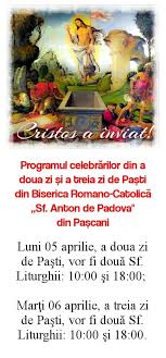 Luni este a doua zi de paşti, oficial zi liberă în românia. Comunitatea CatolicÄƒ Din Pascani Startseite Facebook