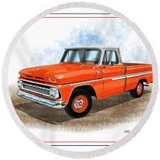 Image result for Orange 1965 Chevy Truck