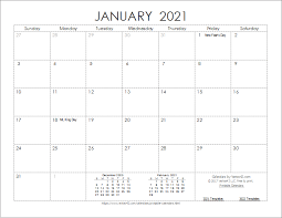 Word document free printable monthly calendar 2021. 2021 Calendar Templates And Images