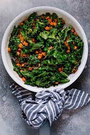 Kale And Sweet Potato Saute The Real Food Dietitians Recipe Whole 30 Breakfast Vegetable Dishes Food Dishes