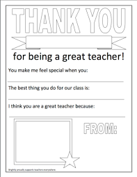 › teacher appreciation thank you card. Fun And Easy Printables For Teacher Appreciation Week Brightly
