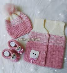 Goz Kamastiran 35 Tane Bebek Yelek Hirka Orgu Modeli Bebek Yelek Baby Knitting Patterns Orgu