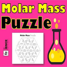Molar Mass Puzzle For Review Or Assessment Molar Mass Teaching Chemistry Chemistry Lessons