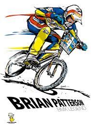 Brian Patterson Bmx Legend Illustration Christophe Boul Boulplanet Com Bmx Cycling Art Bmx Racing
