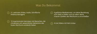 Der mangel an äußerem reichtum hindert mich daran, meinen inneren reichtum mit der welt zu teilen. Guter Reichtum á… Erfahrungen Und Test Veit Lindau