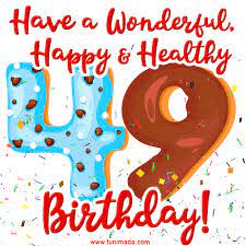 Happy 49th Birthday Animated Gifs Download On Funimada Com