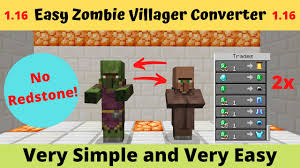 You do this by tapping on the mob. Easy Zombie Villager Converter Youtube