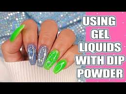 How To Use Dip Powder With Gel Liquids Gel Method Youtube In 2020 Liquid Gel Nails Dip Powder Gel