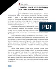 Pengaruh india dalam masyarakat dan tamadun melayu dapat dilihat. Kesan Tamadun Islam Serta Kaitannya Dengan Tamadun India Dan Cina