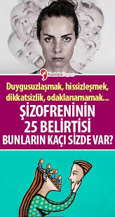 Sizofreninin 25 Belirtisi Bunlardan Kaci Sizde Var Schizophrenia Symptoms Schizophrenia Health Blog
