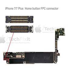 Iphone 7 doesn't have ordinary home button like iphone 5 or iphone 6. Fpc Home Connector Iphone 7 7 Plus Repair Service Itechfixit