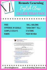 Remote Learning College Essay Hyperdoc College Essay Teaching English Essay