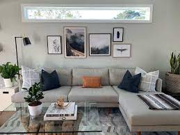 Burrard Seasalt Gray Right Sectional Sofa Gray Sectional Living Room Sectional Living Room Layout Apartment Living Room