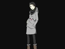 Tinggal angkat kaki sedikit, menoleh kesamping, voila! Kartun Muslimah Gaul