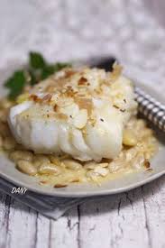 Dos De Cabillaud Aux Mogettes Amandes Et Creme De Xeres Recettes De Cuisine Dos De Cabillaud Cuisine Poisson
