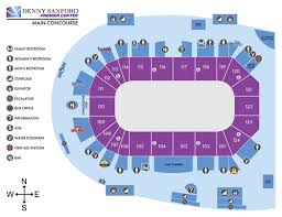 43 Judicious Denny Sanford Premier Center Seating Chart