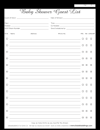 Maybe you would like to learn more about one of these? Baby Shower Guest List Templates At Allbusinesstemplates Com