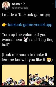 Vercel is a cloud platform for static sites and serverless functions that fits perfectly with your workflow. Taekook Game Play Here Taekook V And Jungkook Bts Facebook