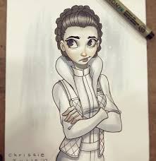 Leia On Hoth By Chrissiezullo Star Wars Drawings Star Wars Movies Posters Leia Star Wars