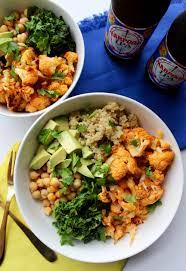 Spicy Cauliflower Power Bowl Pumpkinandpeanutbutter Recipe Healthy Summer Dinner Recipes Whole Food Recipes Power Bowl Recipe
