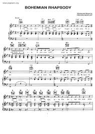 Queen Bohemian Rhapsody Sheet Music Pdf æ³¢è¥¿ç±³äºžç‹‚æƒ³æ›²æ¥½è­œ ã‚¯ã‚¤ãƒ¼ãƒ³ Free Score Download