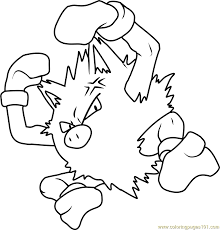 The pokemon series has many characters supported the anime series, you could memorize them easily after watching the series. Primeape Pokemon Coloring Page For Kids Free Pokemon Printable Coloring Pages Online For Kids Coloringpages101 Com Coloring Pages For Kids