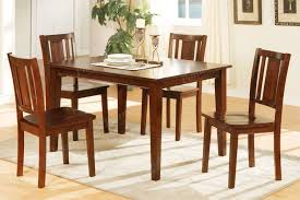 Poundex F2249 5 Pc Marlin Cherry Finish Wood Dining Table Set Rectangular Dining Set Kitchen Table Settings Dining Room Sets