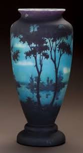 Art Glass Daum Daum Overlay Glass Landscape Vase Circa 1900 Cameo Daum Nancy With The Cross Of Lorraine Ht Glass Art Glass Art Sculpture Vintage Art Glass