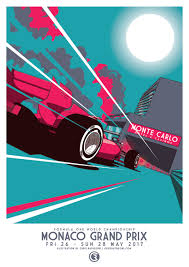 The day was dedicated for them to the installation in the paddock and garages, first recces, and begining of the scrutineering. 2017 Monaco Grand Prix Poster Art Posterspy
