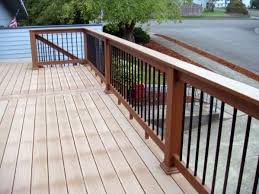 For darker wood deck railing ideas, rails iron cover may be installed along the edge of the cover in a variety of thicknesses and designs. Top 50 Best Metal Deck Railing Ideas Backyard Designs