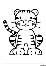 100% free coloring page of a baby tiger. Baby Tiger Col Baby Tiger Coloring Pictures Honey