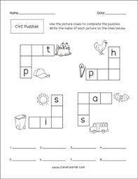 Doing spring cvc word puzzles. Cvc Word Worksheets For Preschool And Kindergarten Kids Set 2