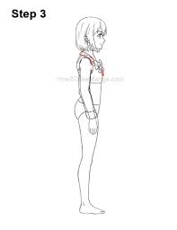 See more ideas about drawings, character design, character art. How To Draw A Manga Girl In School Uniform Side View Step By Step Pictures How 2 Draw Manga