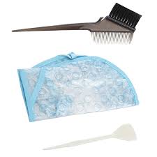 3 Sztuk Zestaw Wielokrotnego Uzytku Kolorowanki Dye Cap Hak Grzebien Szczotka Zestaw Pro Salon Fryzjerski Kolor Lukier Kol Hair Dye Colors Hair Salon Tints