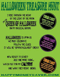The longest list of treasure hunt ideas riddles and tipps for adults and kids. Halloween Treasure Hunt Free Printables