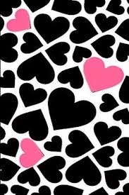 Pink And Black Hearts Heart Wallpaper Iphone Wallpaper Girly Cellphone Wallpaper