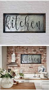 Other small touches, like the faded checkered rug and storage baskets under the sink, add to the rustic style. Modern Rustic Kitchen Wall Decor Ecsac