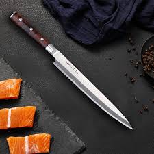 ▶ juego de cuchillos de cocina profesional: 24 27 30cm Japon Yanagiba Sushi Sashimi Cocina Cuchillo Alemania 1 4116 Acero Inoxidable Herramienta De Cocina Afilada Duradera Filete De Pescado 8g Petty Knife Chef Knifeknife Germany Aliexpress