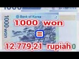 Mata uang korea won krw 1000 youtube. Terjawab 1000 Won Berapa Rupiah Youtube