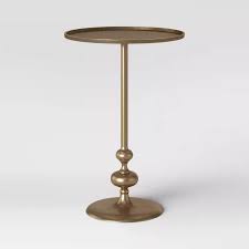 Londonberry Turned Accent Table Brass Threshold Metal Accent Table Accent Table Drink Table